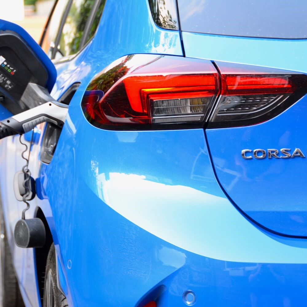 opel corsa ev charging home