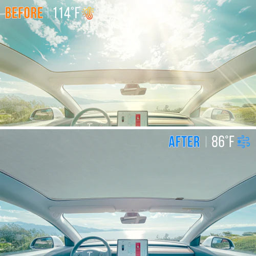 Сенник за покрива на Tesla Model Y Juniper – всесезонна UV и топлинна защита