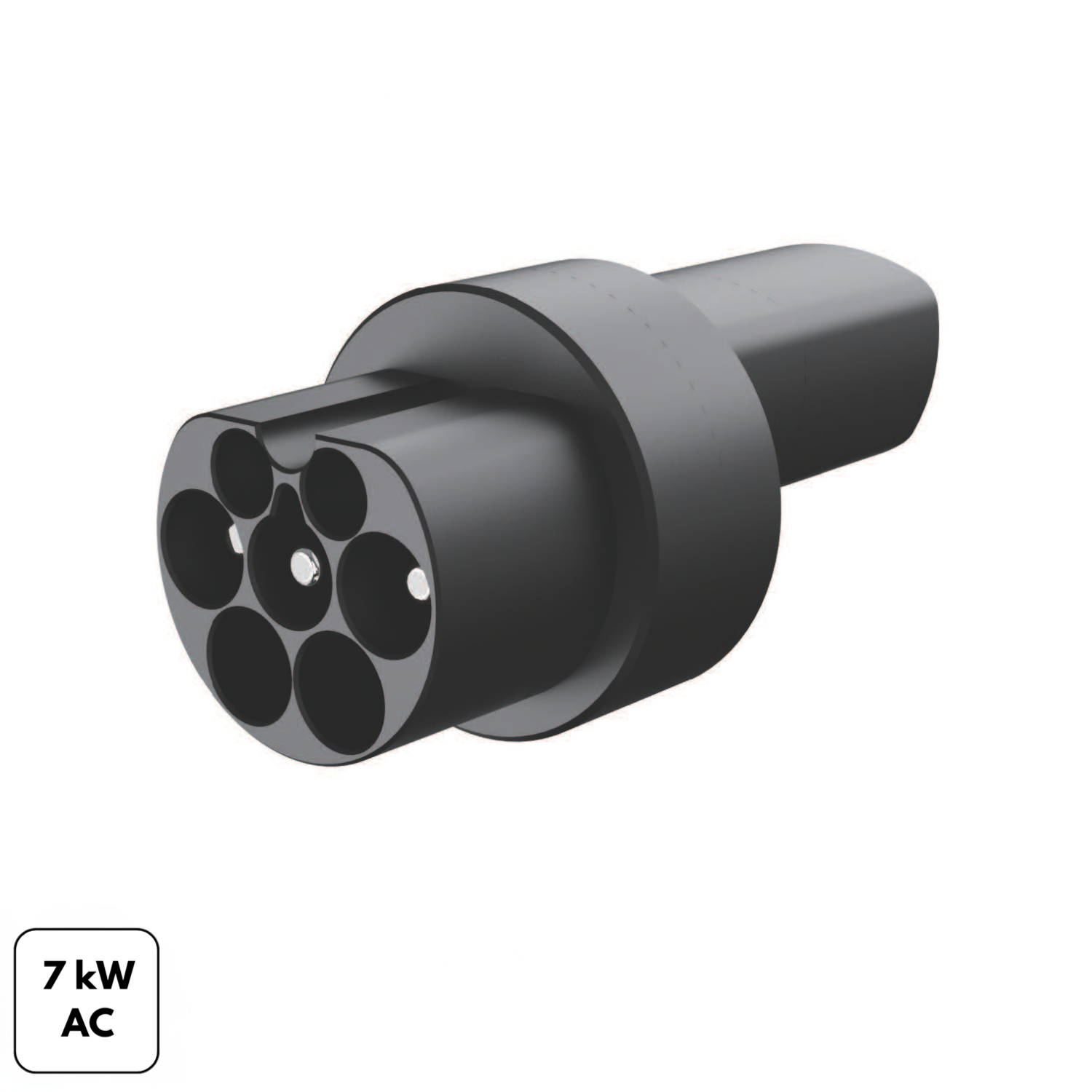 Adaptador tipo 2 solo para corriente alterna Tesla de EE. UU. (hasta 11 kW)