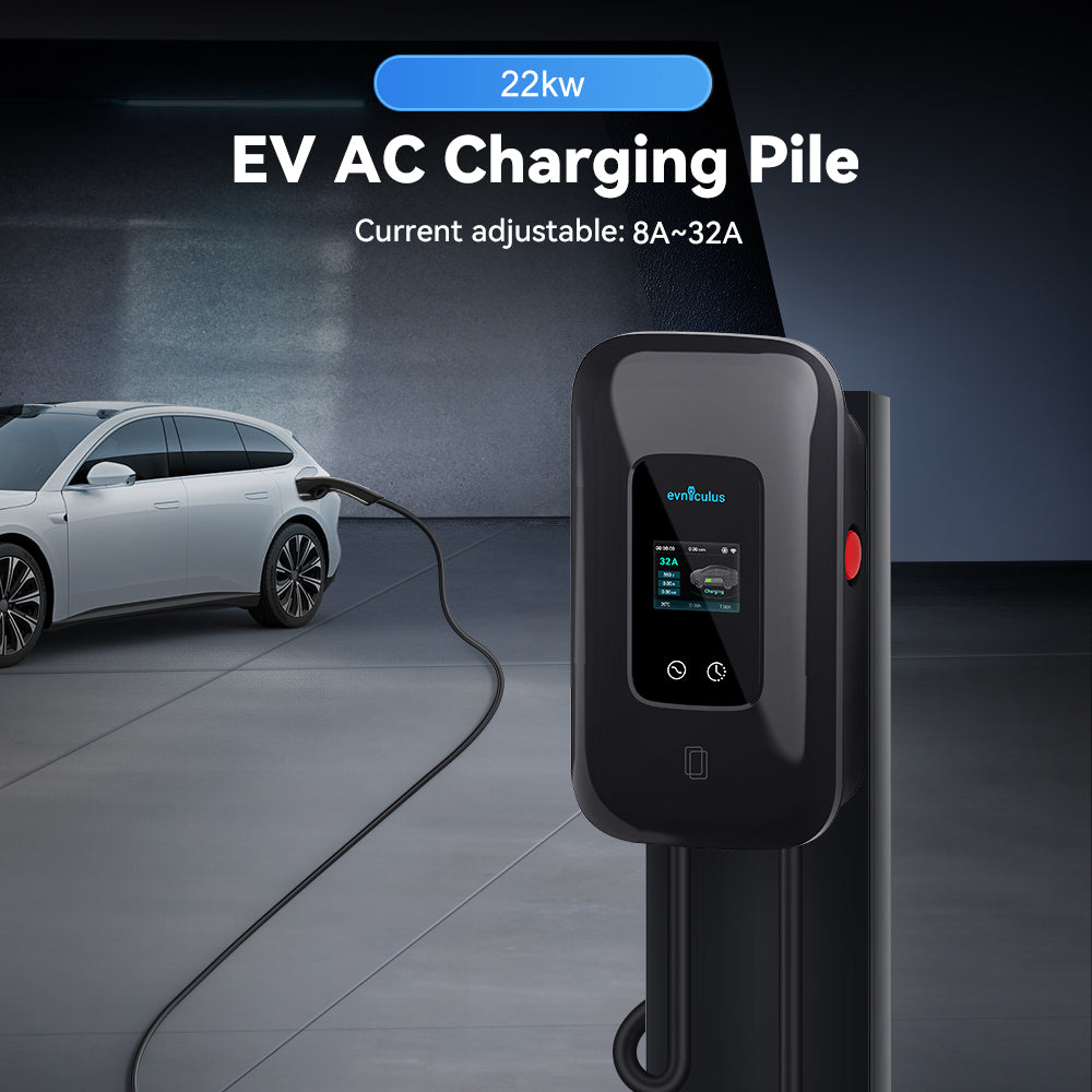 EVniculus Intelligenter EV-Ladegerät 22kW mit WiFi RFID Bluetooth