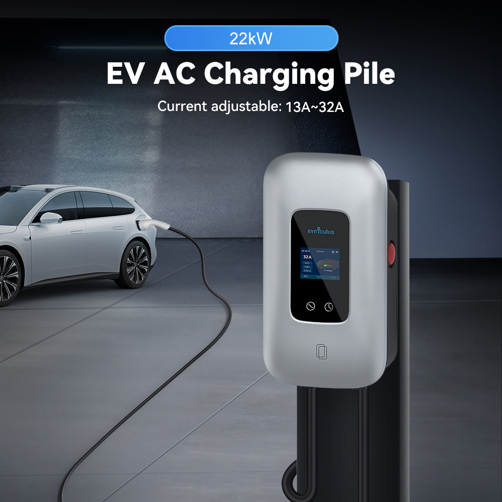 EVniculus Inteligent EV Charger 22kW w/ WiFi RFID Bluetooth
