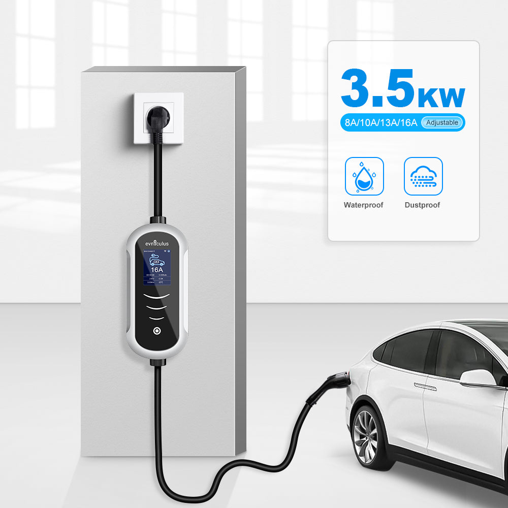 Tragbares Ladegerät für Elektrofahrzeuge GBT (3,6 kW/16 A) mit WLAN und App