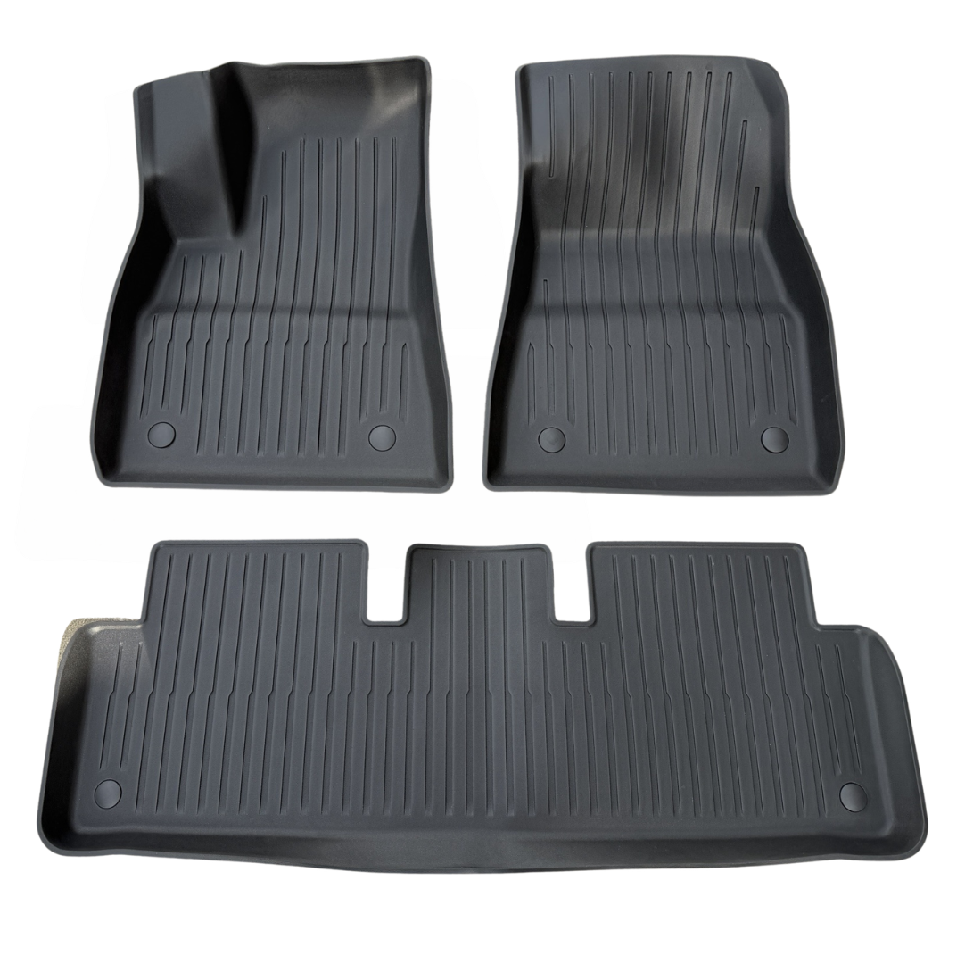 Floor Mats All-Weather TPE Mats for Tesla Model 3 & Highland