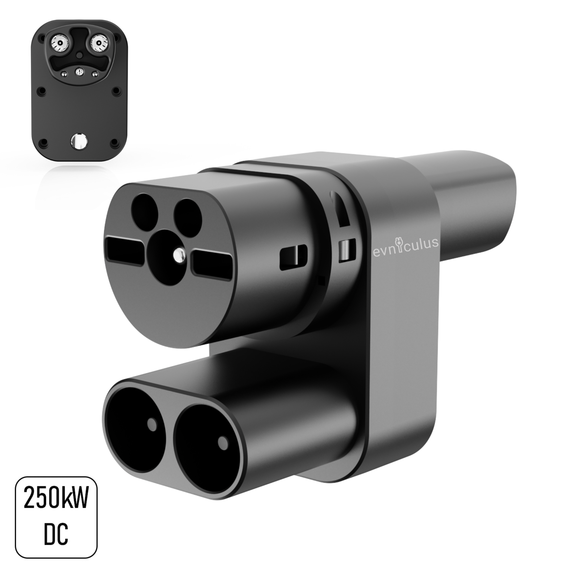 Adapter CCS2 to NACS Dual-Locking Mechanism DC (500A)