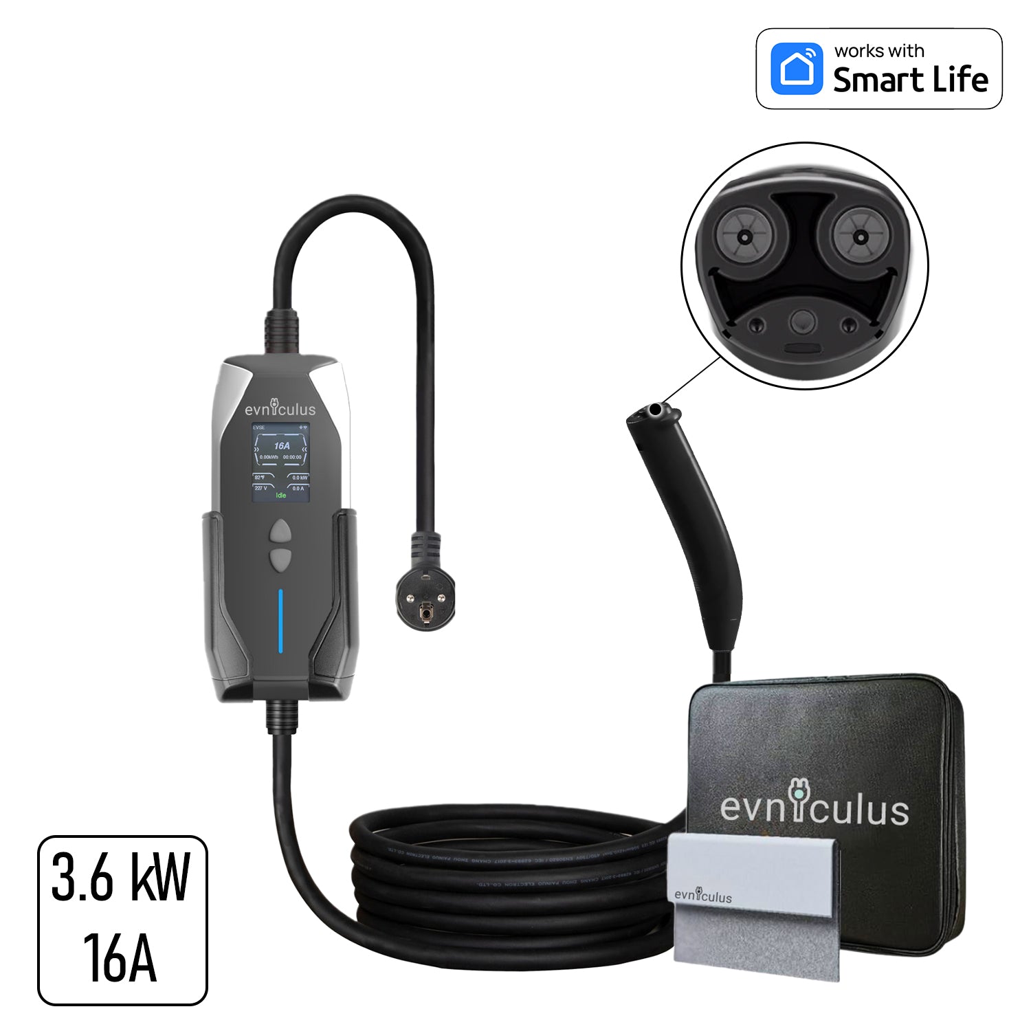 Portable EV Charger NACS (5m, 3.6 kW/16A)