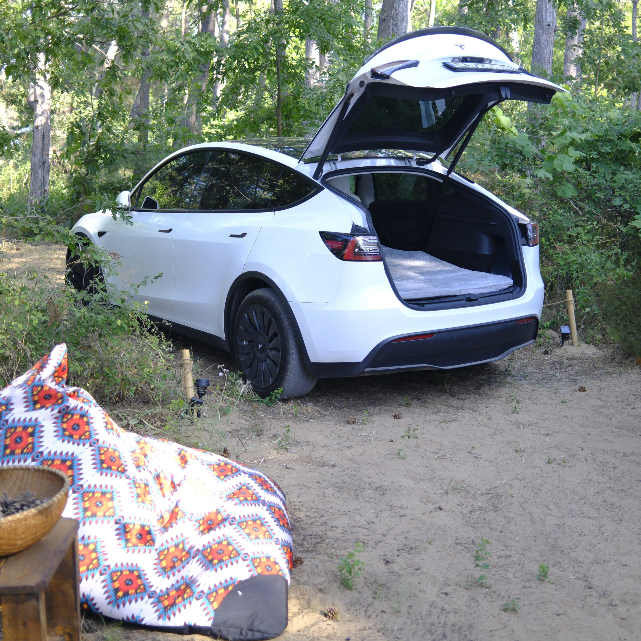 Matelas de camping en mousse à mémoire de forme pour Tesla Model Y/Juniper