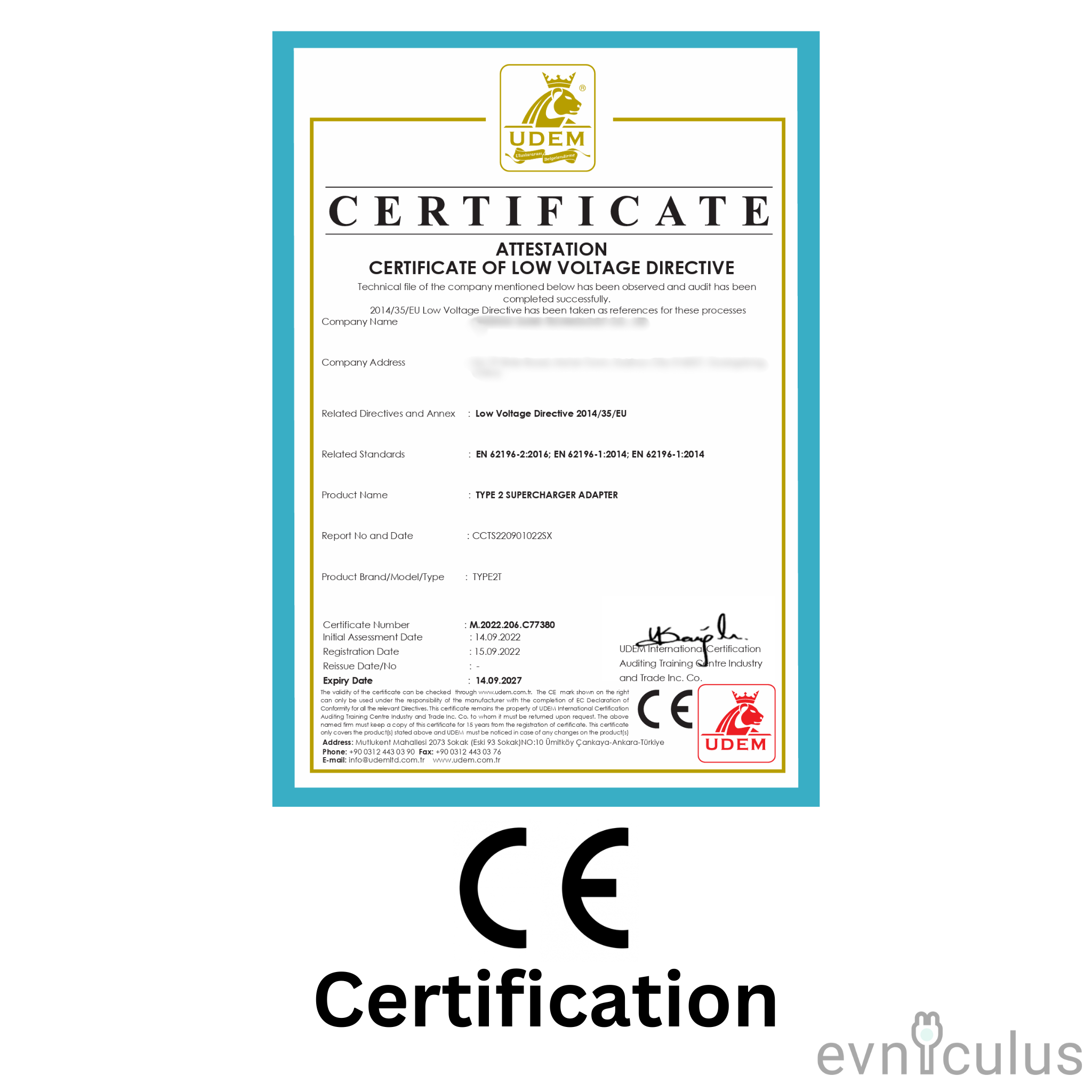 Адаптер Type 2 только для переменного тока Tesla в США (до 11 кВт)