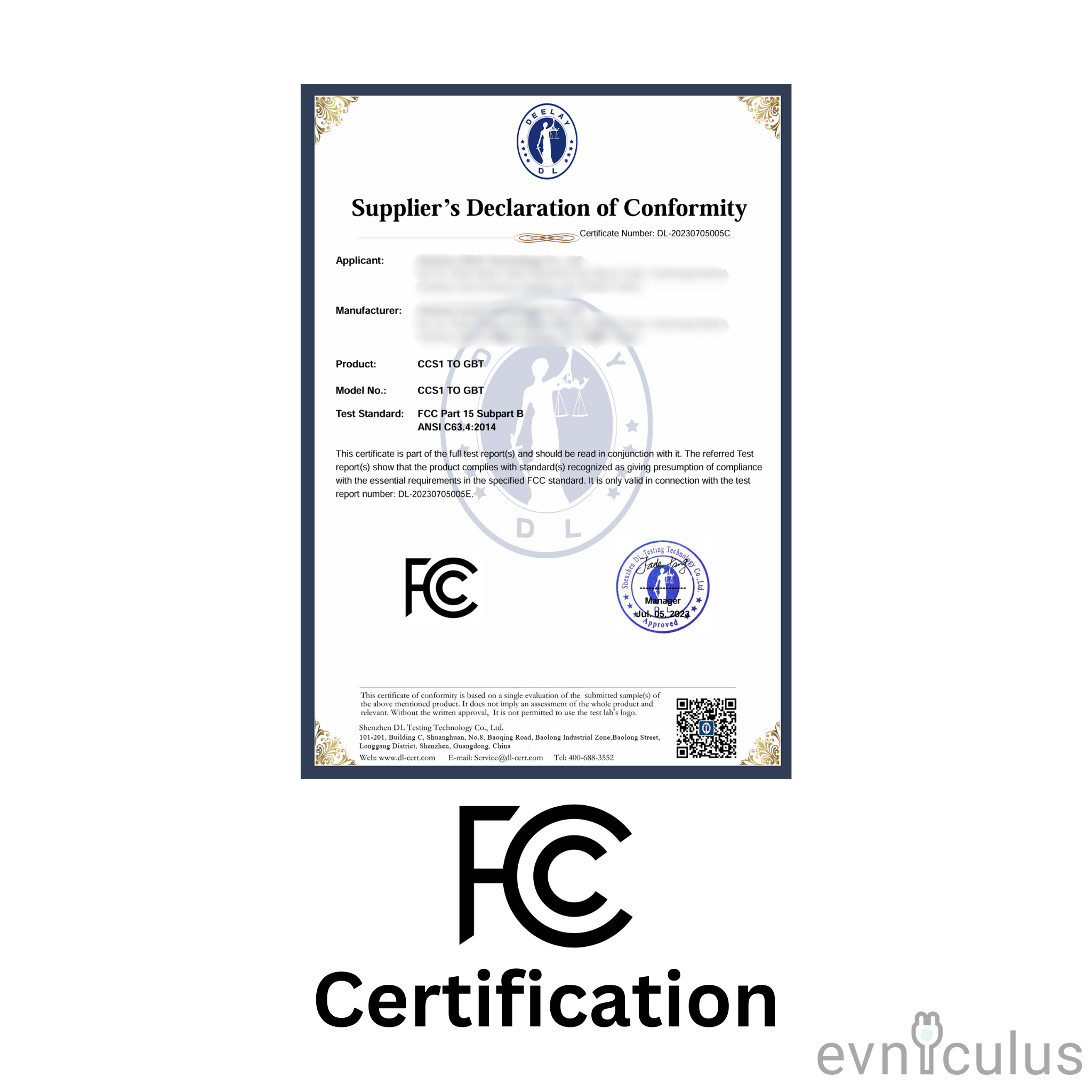 Adapter CCS Combo 1 to GBT (for Chinese EV)