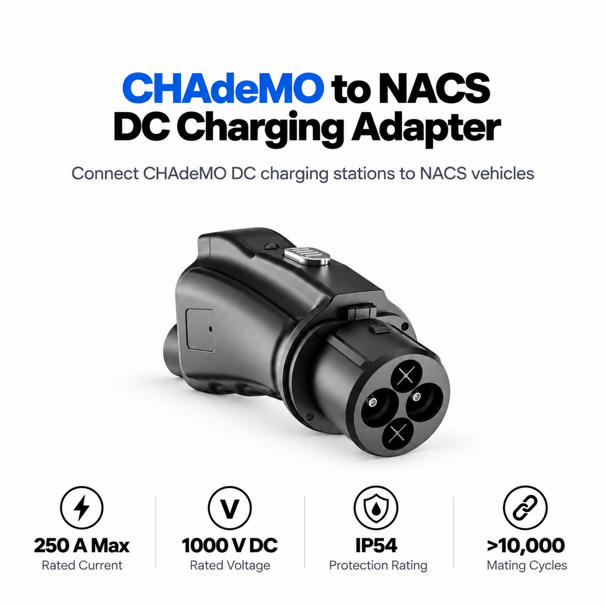 Adapter NACS auf CHAdeMO DC (250 kW)