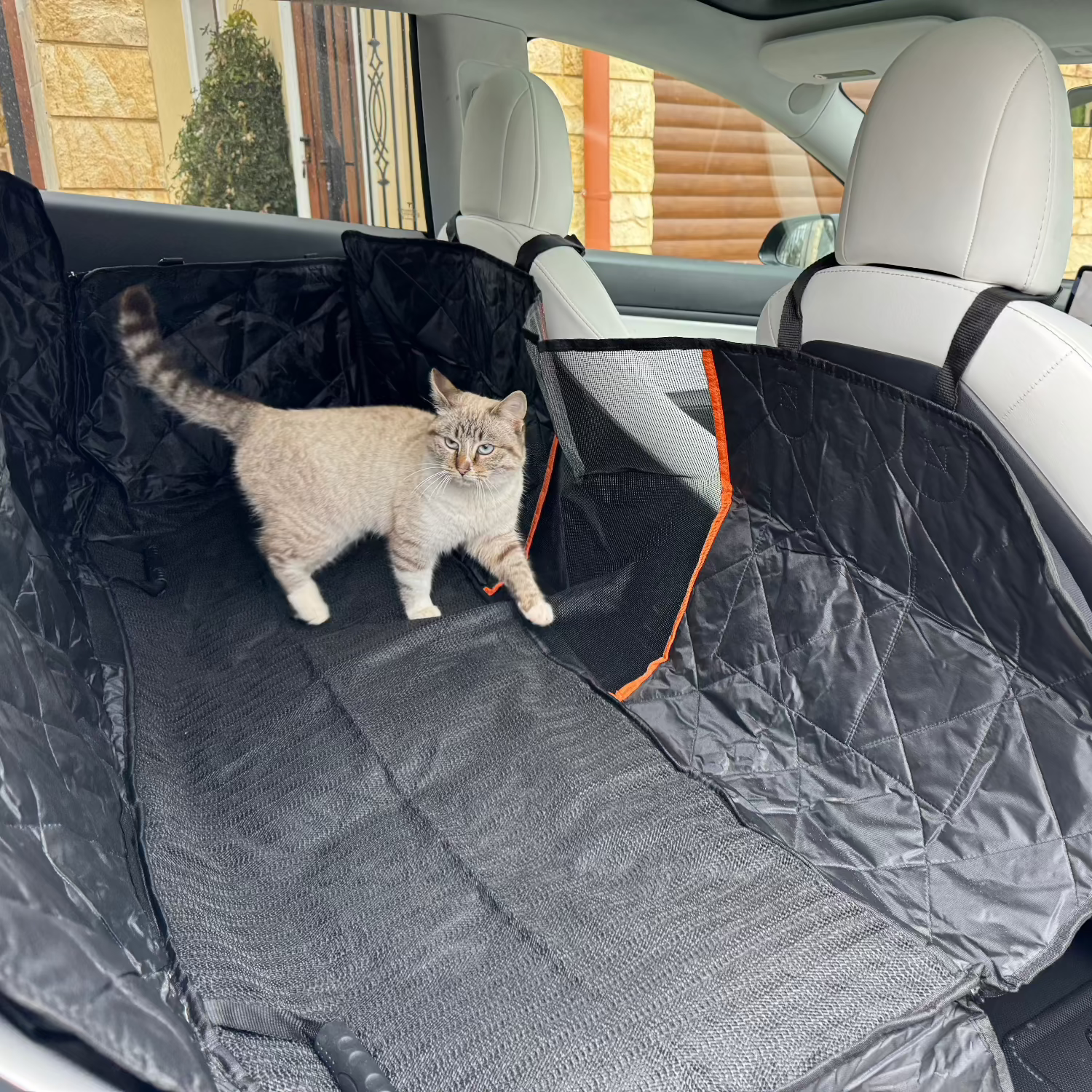 Rear Seats Cover for Pets Tesla Model S, 3, X, Y