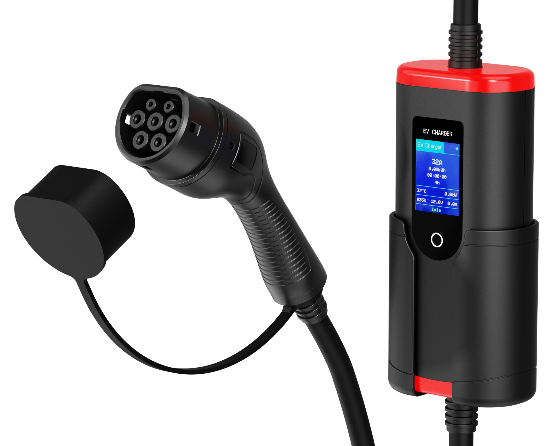 Portable EV Charger Type 2 11 kW 3-Phase WiFi+APP