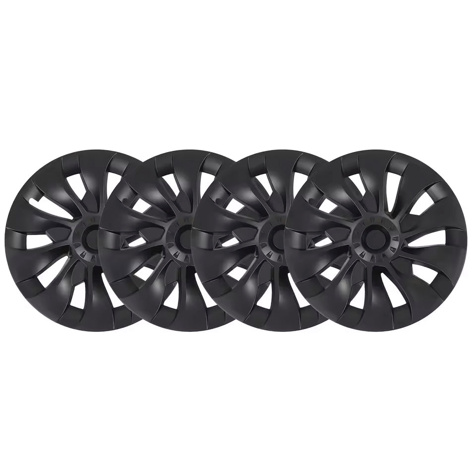 Enjoliveurs de roue 18 pouces pour Tesla Model 3 2017-2023 | 4 pièces (noir mat/gris canon)