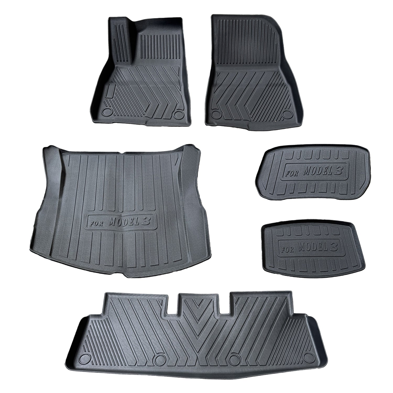 Tapis de sol toutes saisons en TPE pour Tesla Model 3 (2017-2023)