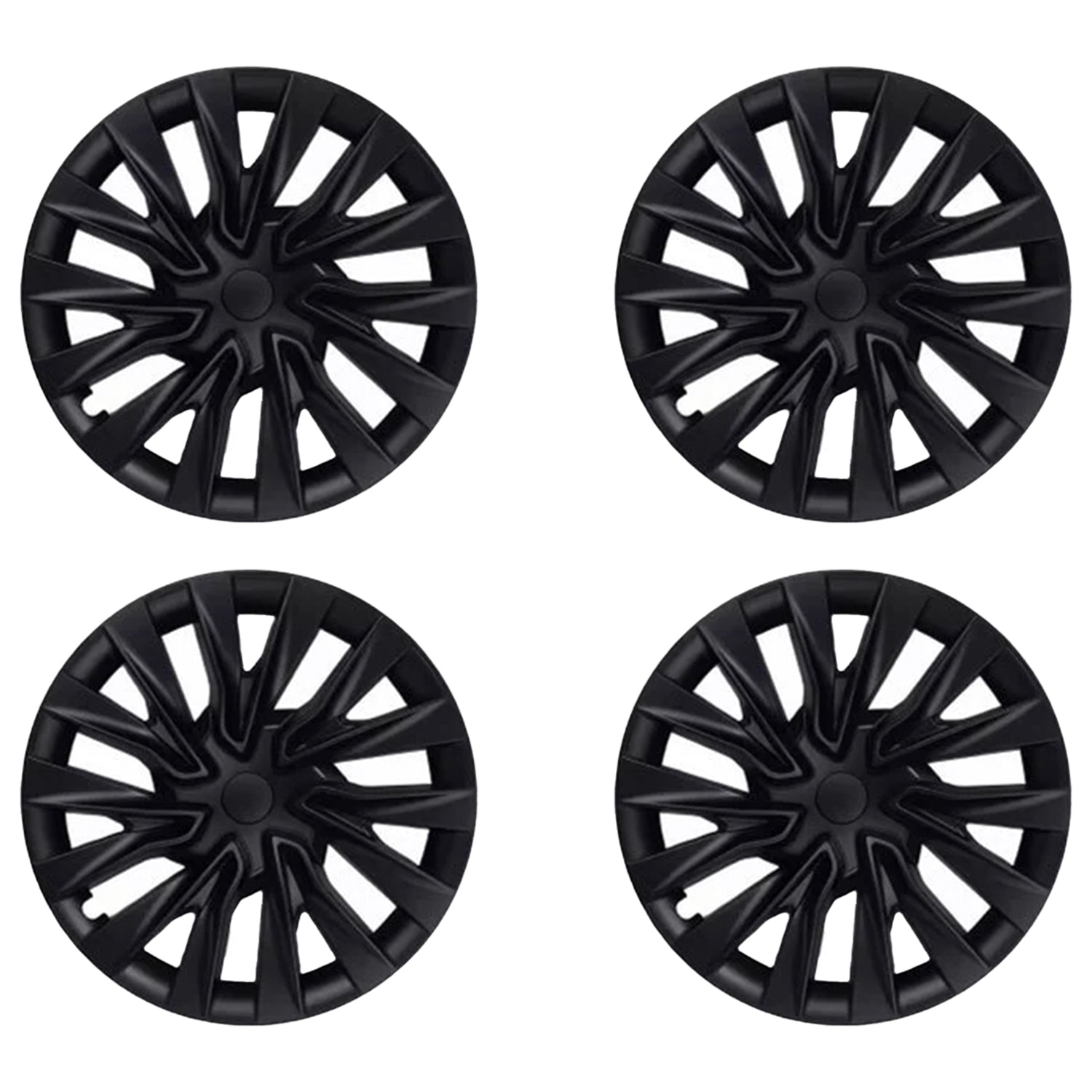 Enjoliveurs de roue 18 pouces pour Tesla Model 3 Highland | 4 pièces (noir mat/gris canon)