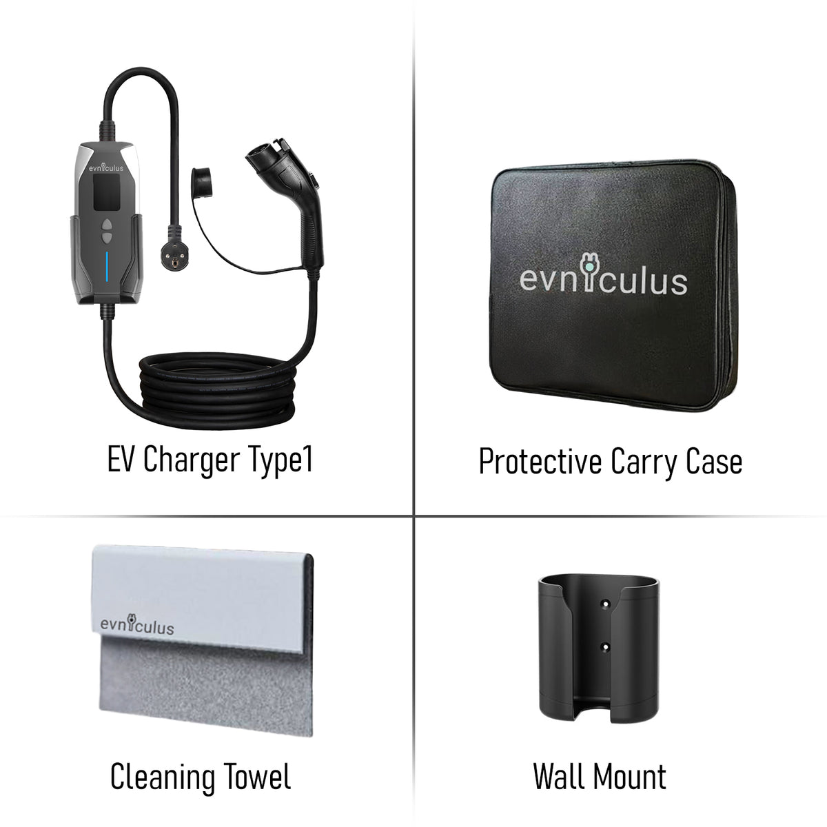 Chargeur portable pour véhicules électriques de type 1 (3, 6 kW/16 A)