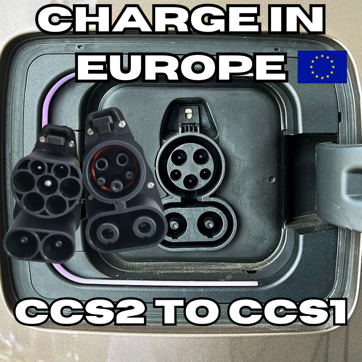 CCS Combo 2 to CCS Combo 1 | US Electric Car in Europe | Fast Charging