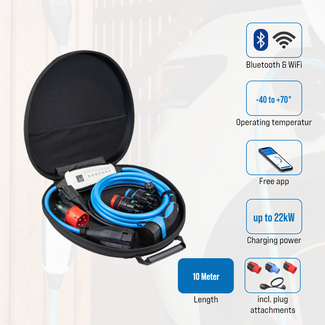 NRGkick Portable Charger 32A 22 kW 5m/7,5m/10m WiFi BLE