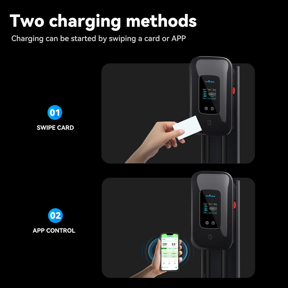 EVniculus Akıllı Elektrikli Araç Şarj Cihazı 22kW WiFi RFID Bluetooth