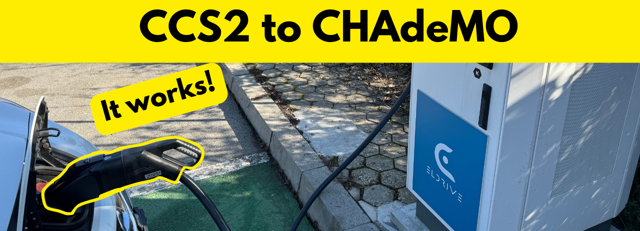 Charger la vidéo : adaptateur chademo ccs2 nissan leaf