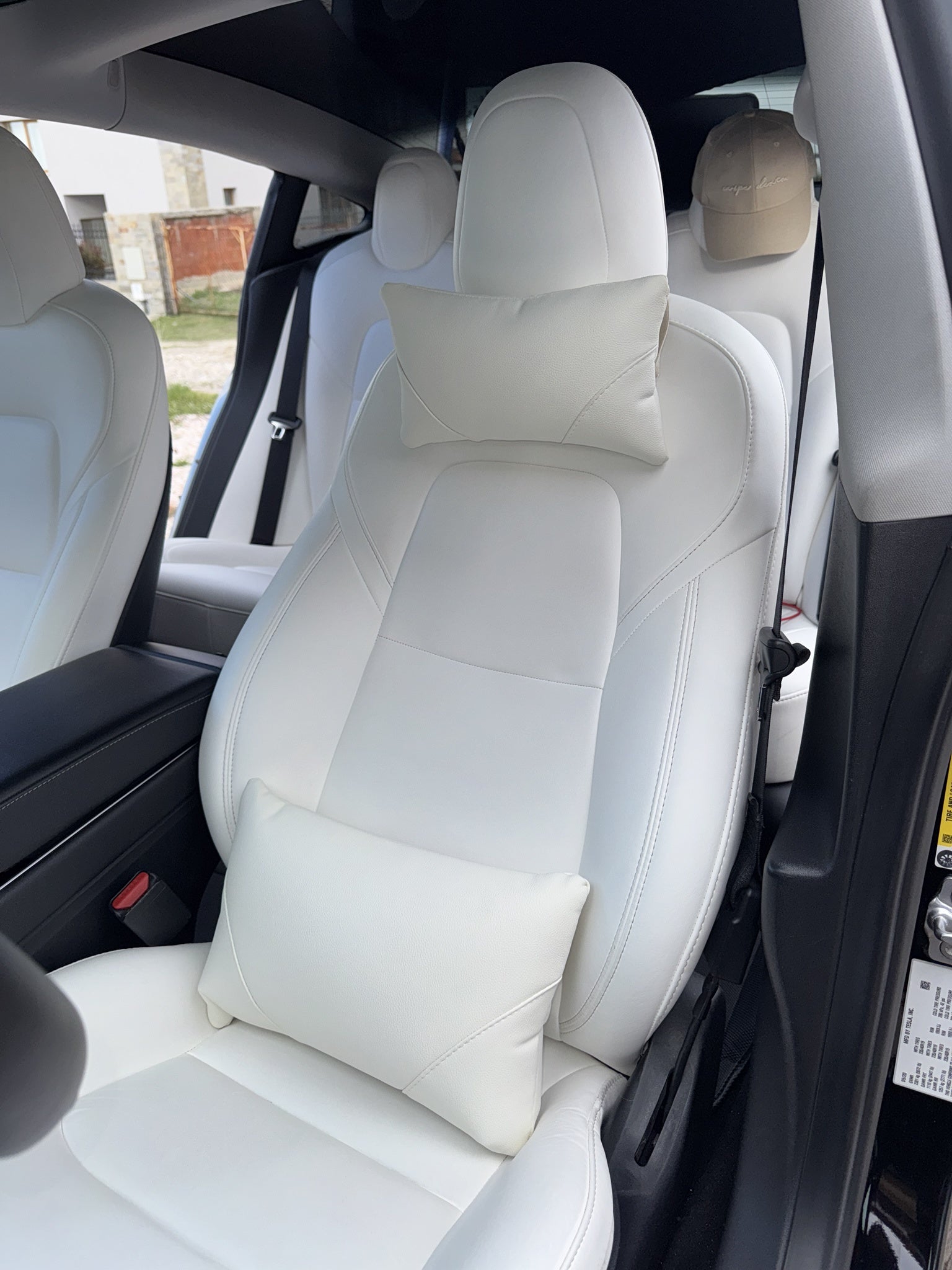 Coussin de nuque pour véhicules Tesla–Ajustement universel pour modèles 3, Y, S, et X