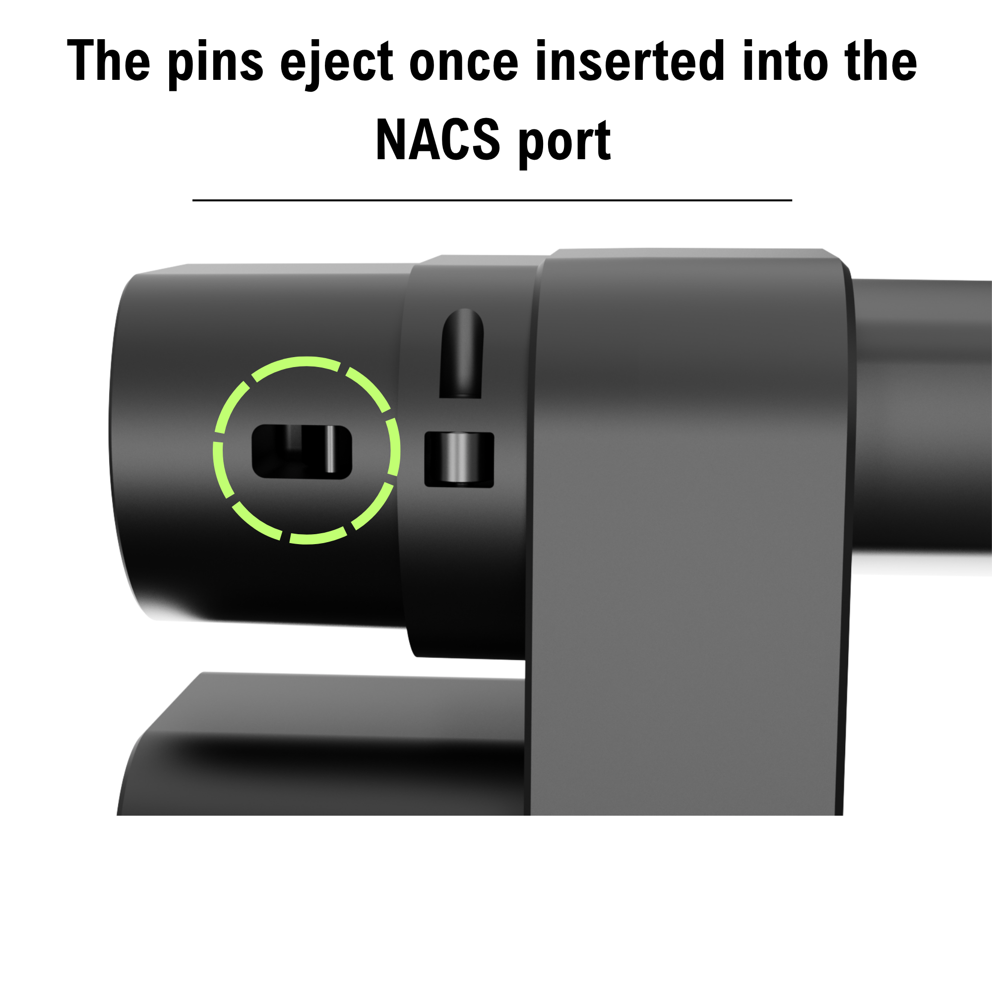 Adapter CCS2 to NACS Dual-Locking Mechanism DC (500A)