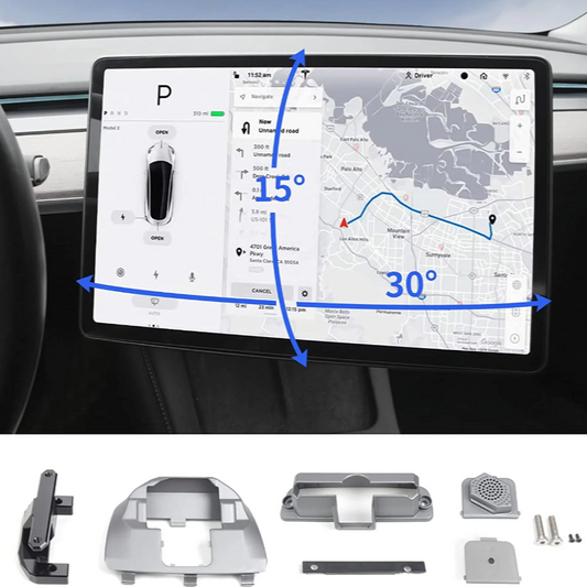 Tesla-Bildschirm um 360° schwenkbar, für Modell 3/Modell Y, drehbares Montageset