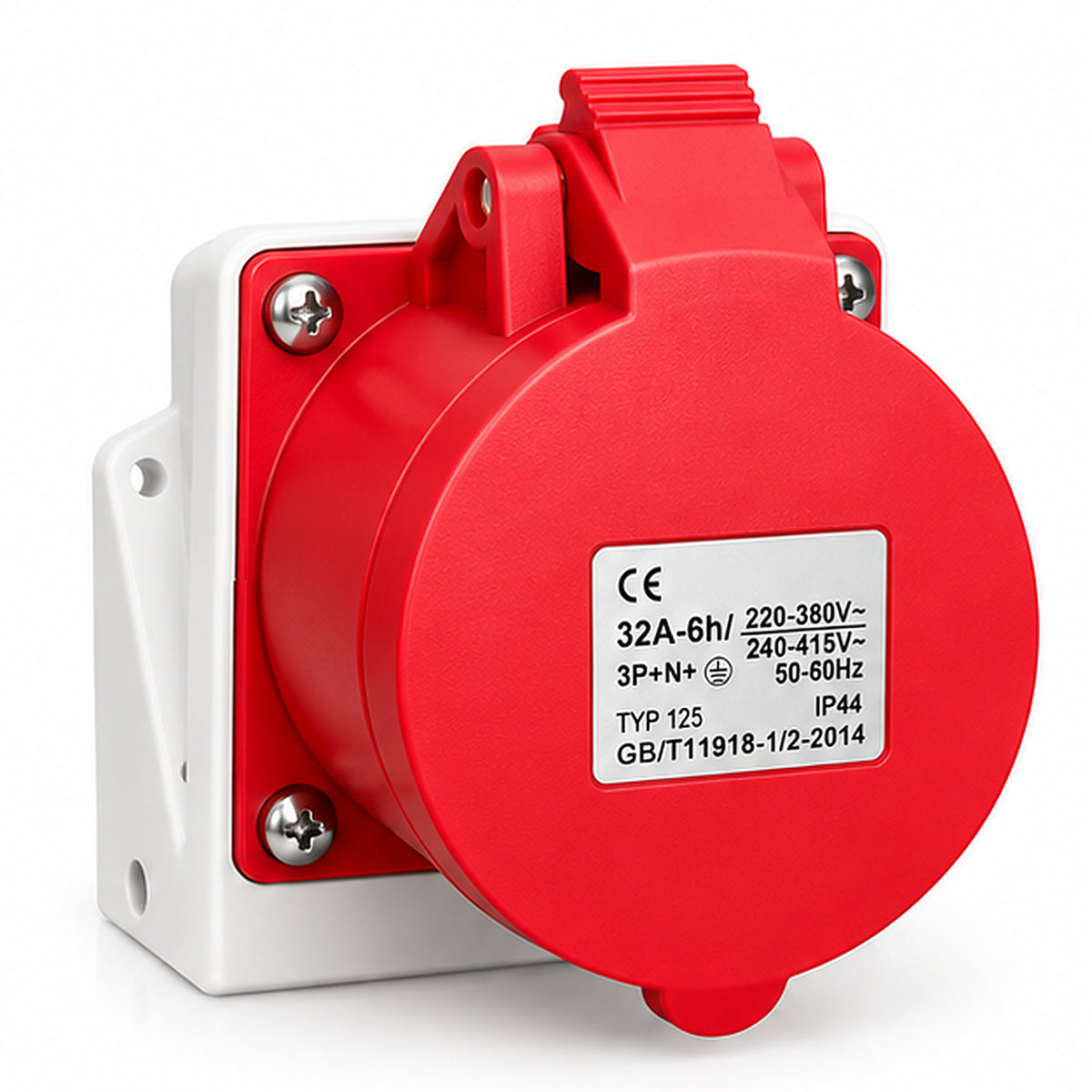 CEE Wall Socket 32 A 400 V – Three-phase IP44 – photo 1