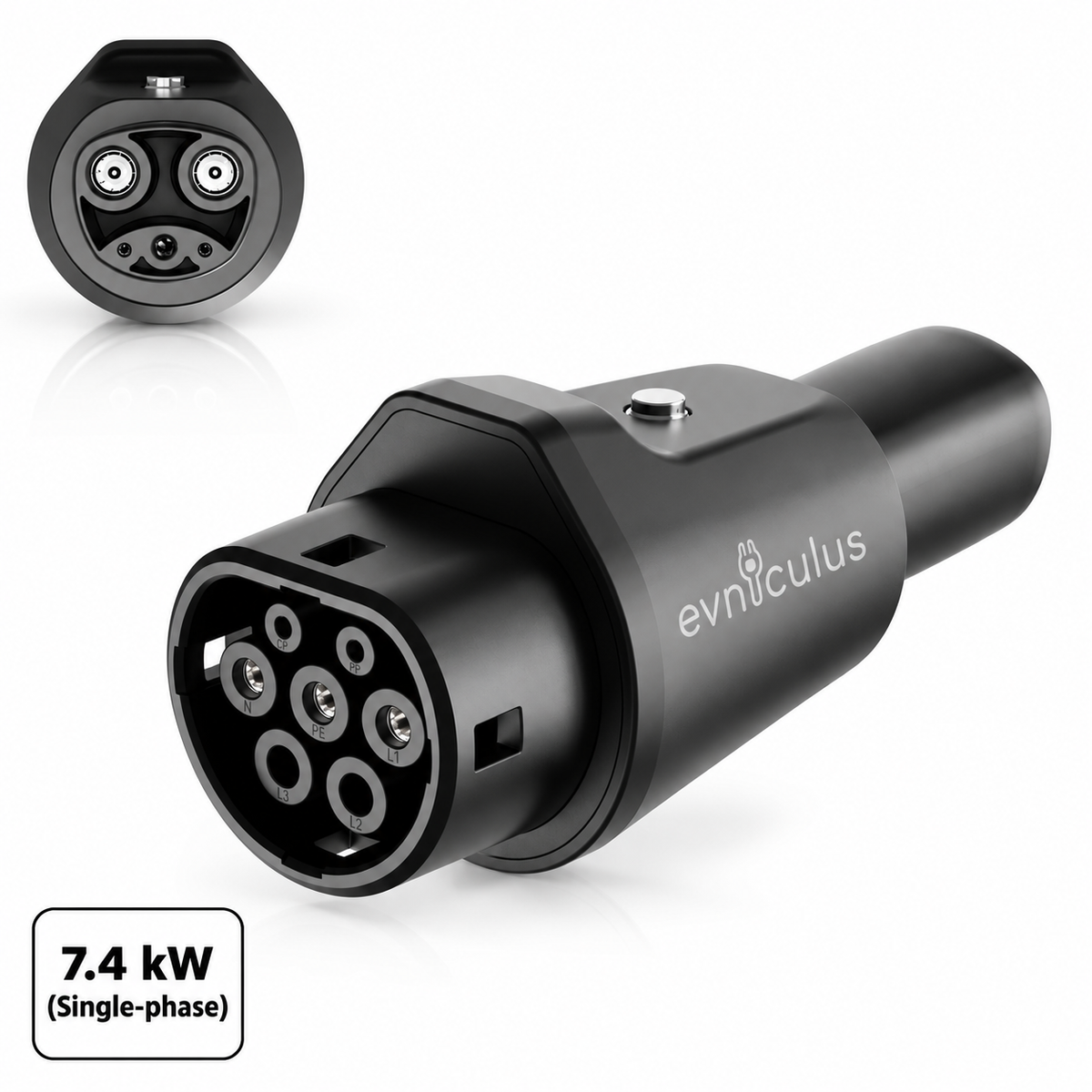 GB/T to NACS AC EV Charging Adapter 32A – For Tesla & NACS Vehicles