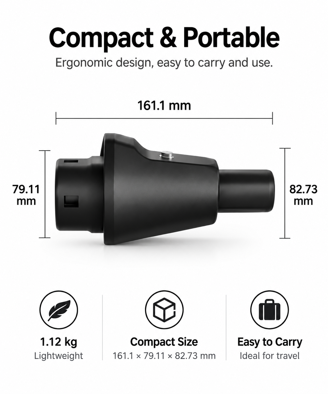 GB/T to NACS AC EV Charging Adapter 32A – For Tesla & NACS Vehicles