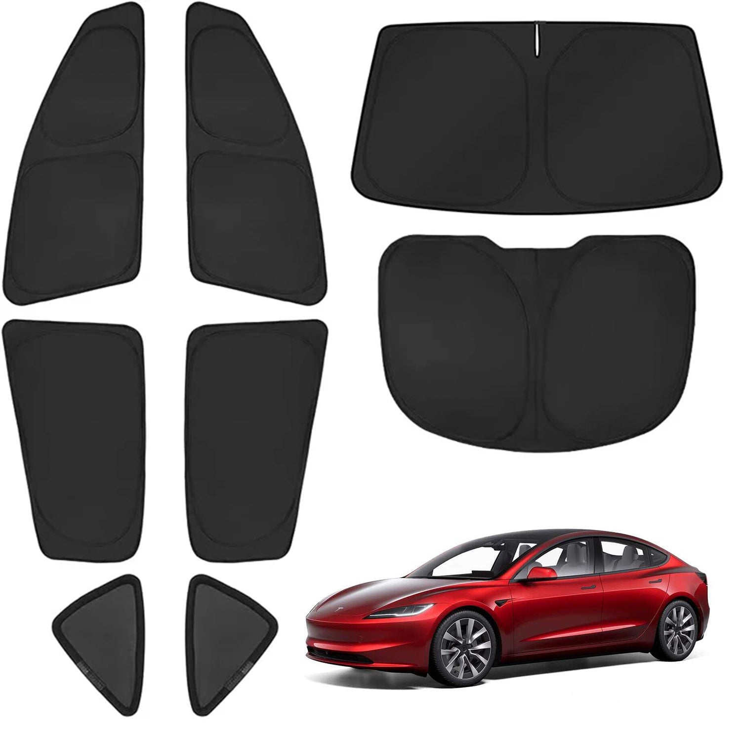 Stores latéraux de protection de la vie privée pour Tesla Model 3, Model Y, Highland et Juniper