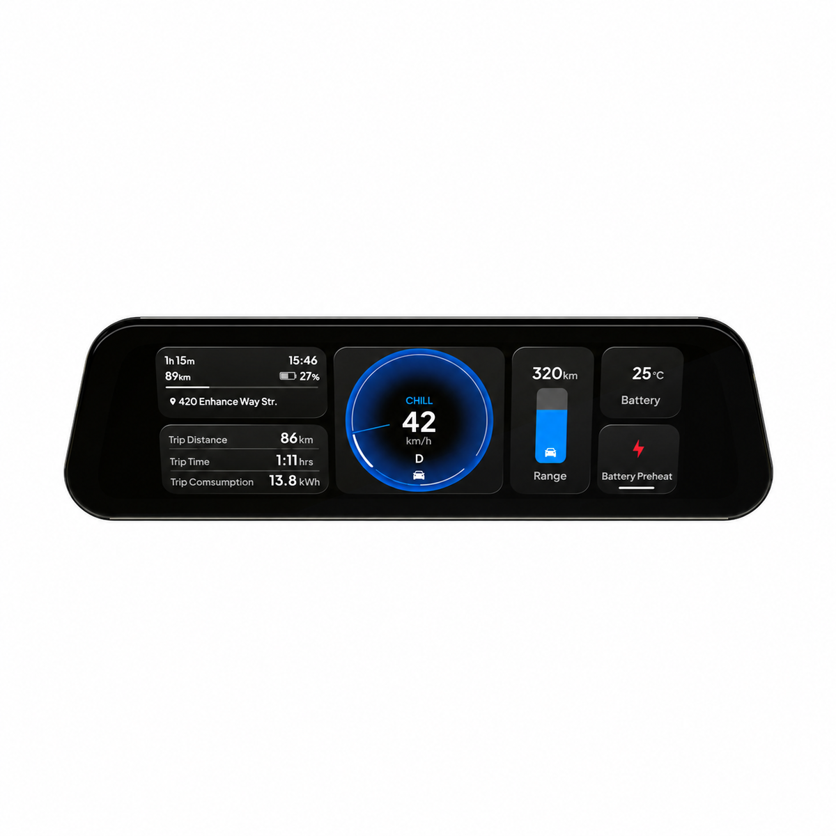 S3XY Dash Standalone – 9.6" Display, CarPlay & Android Auto