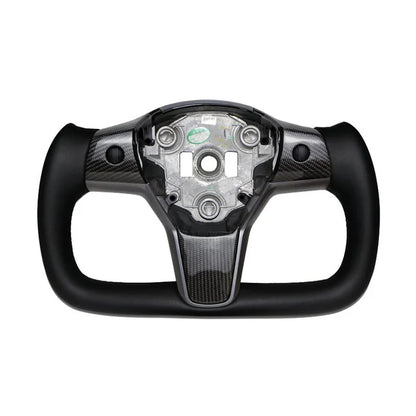 Tesla Yoke Steering Wheel – Premium Replacement for Model 3 & Model Y | Black & Carbon Fiber Options