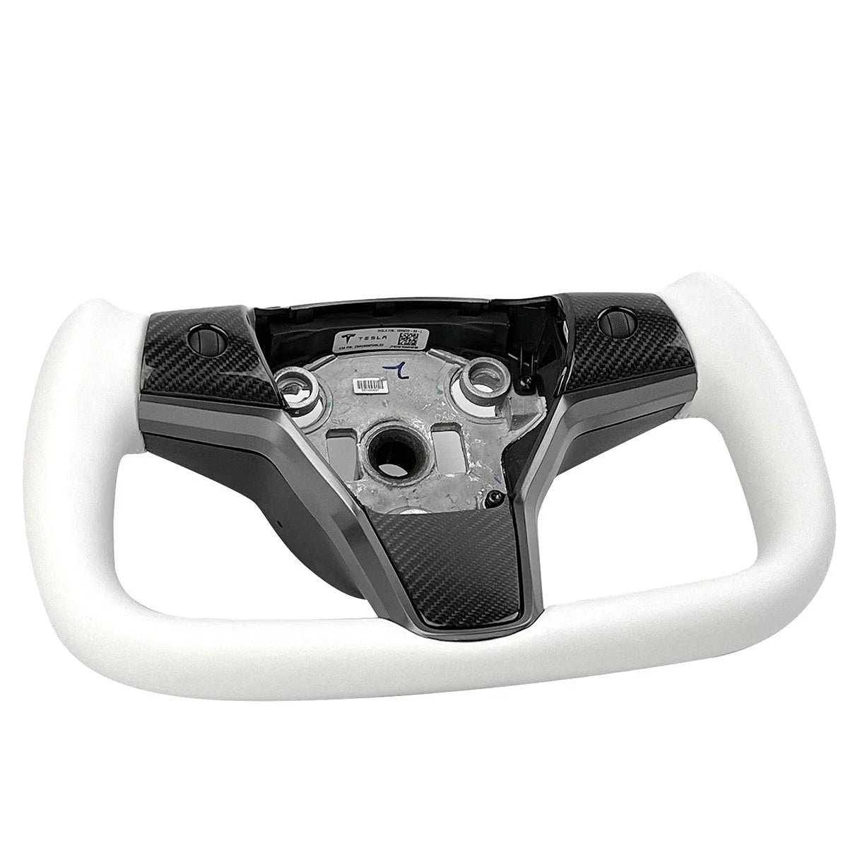 Tesla Yoke Steering Wheel – Premium Replacement for Model 3 & Model Y | White & Carbon Fiber Options