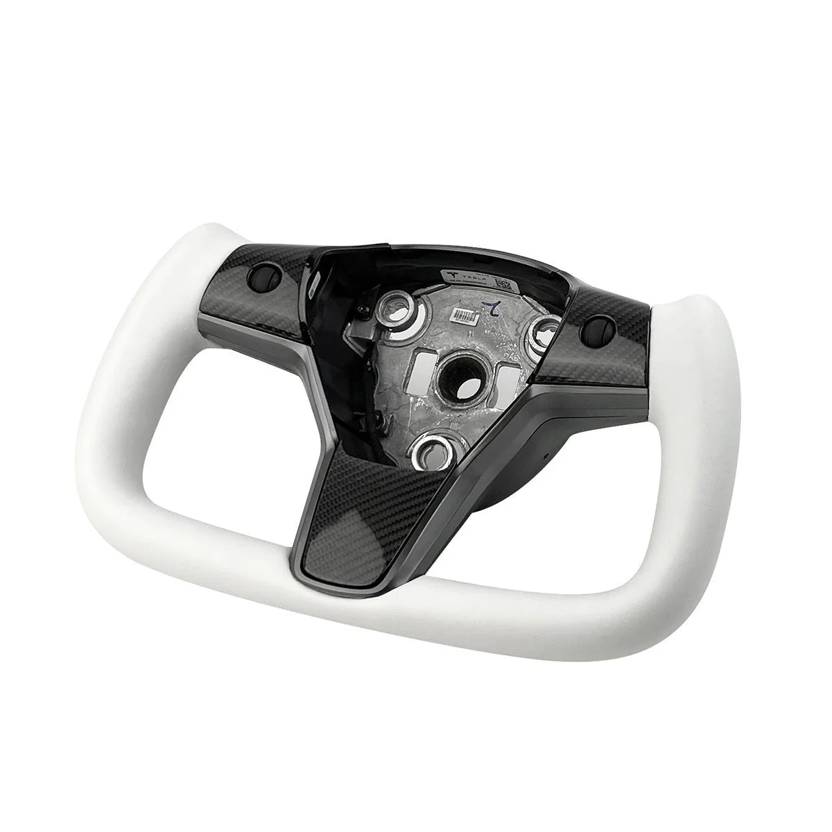 Tesla Yoke Steering Wheel – Premium Replacement for Model 3 & Model Y | White & Carbon Fiber Options